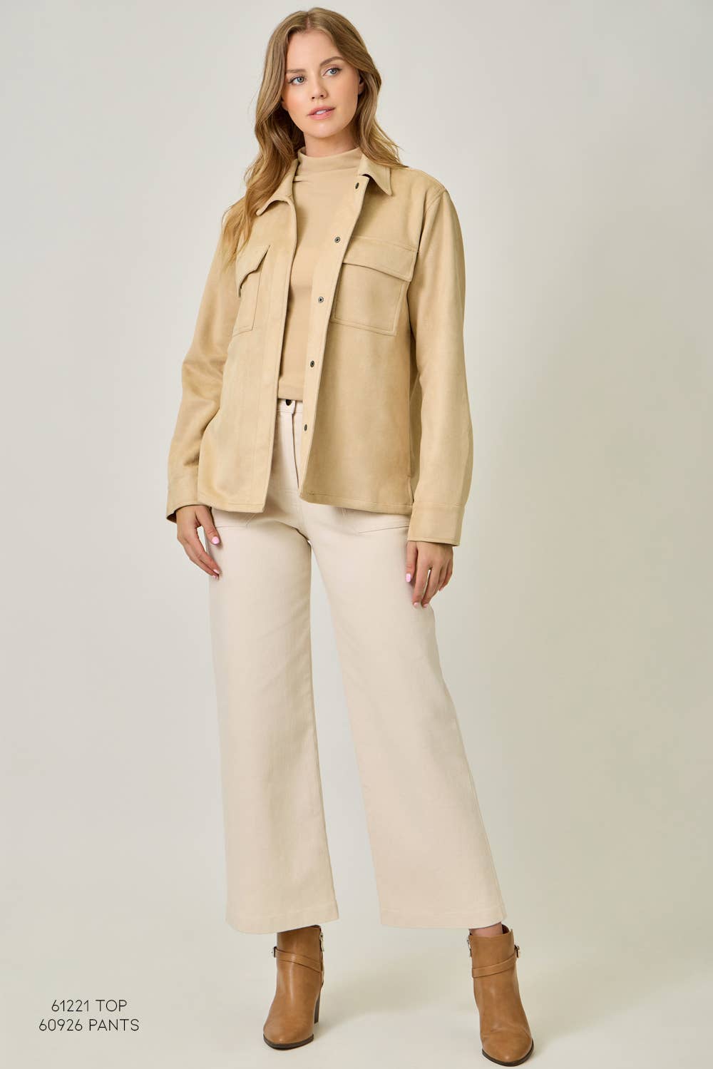 Mystree - Wholesale Shirt Jacket/Shacket - Women's - 61219 Suede Shacket30