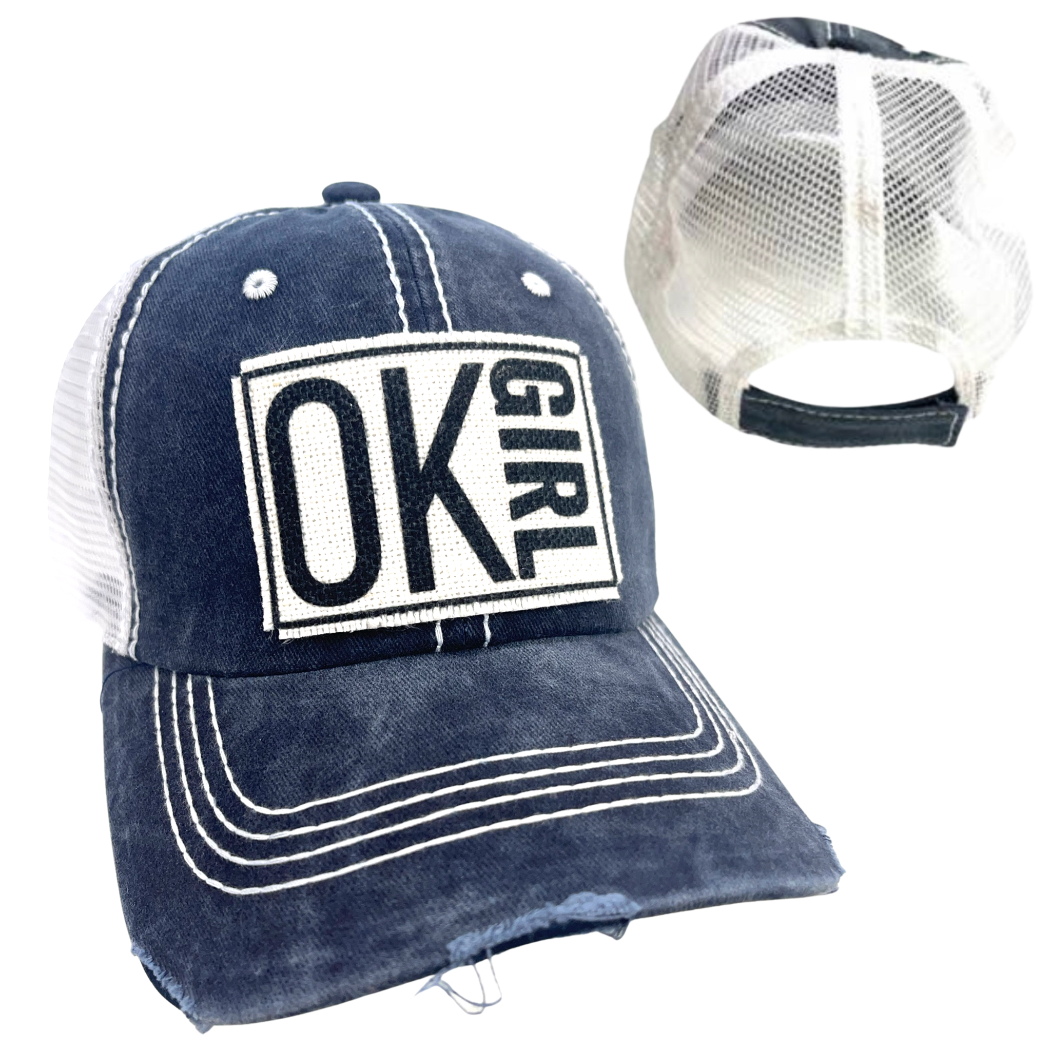 dkhandmade - Wholesale Trucker Hat - Women's - OKLAHOMA GIRL HATS1