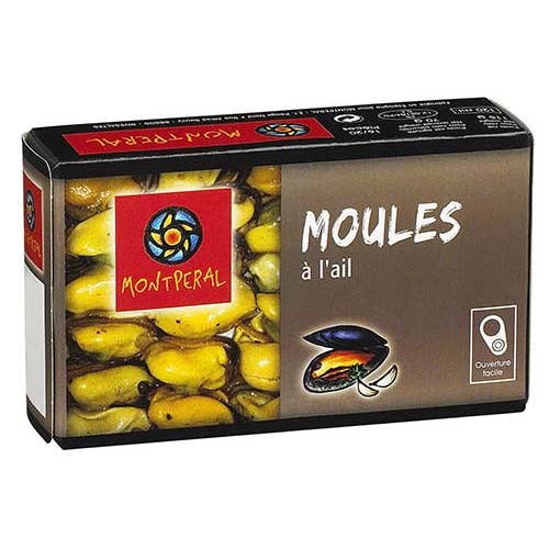 123bonbon - Venta al por mayor Conservas de pescado - Mejillones al ajillo MONTPERAL
