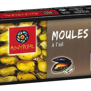 123bonbon - Wholesale Tinned Fish - MONTPERAL Garlic Mussels0