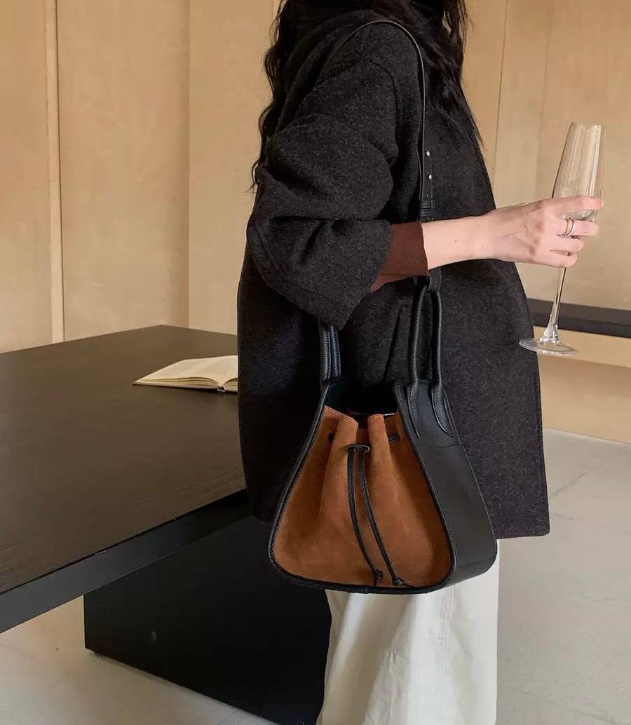 Sook Stainable - Wholesale Draagtas - Dames - Schoudertas met trekkoord van volnerfleer6