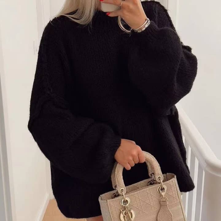 Rosa Clothing - Wholesale Tunic Sweater - Women's - Cozy Knit Oversized Sweater