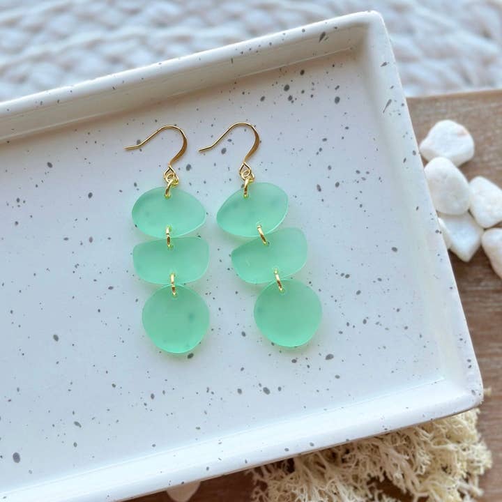 Wicket Goods - Wholesale Dangle Earrings - Pebbles | Sea Glass
