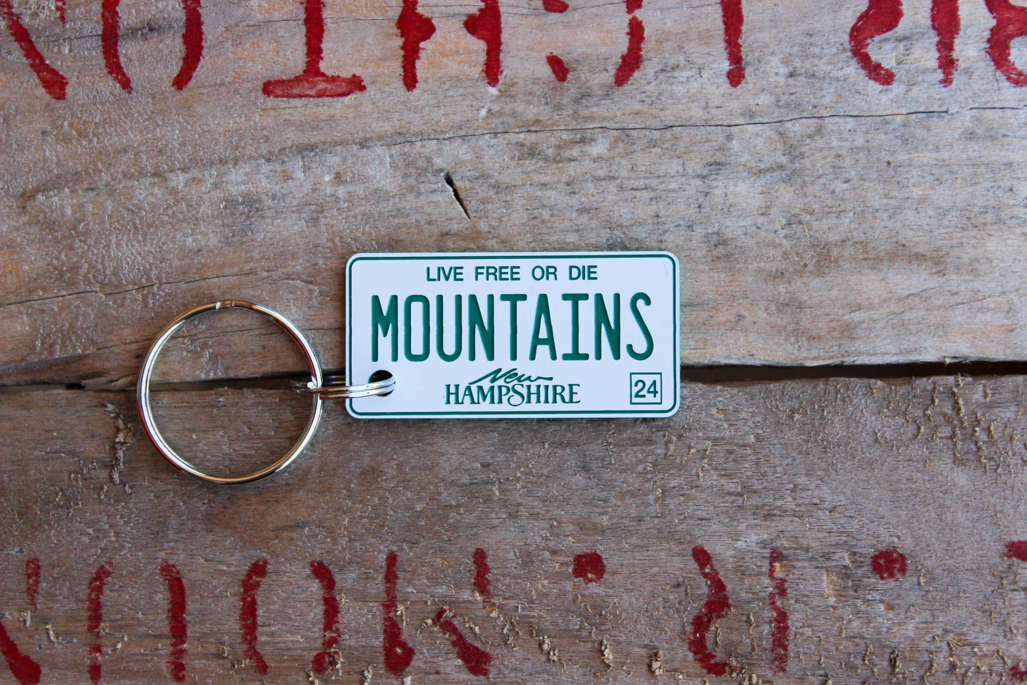 The Laundry Room Shop – Porta-chaves - Unissexo por atacado – Chaveiro de Plástico Gravado Personalizável - New Hampshire6