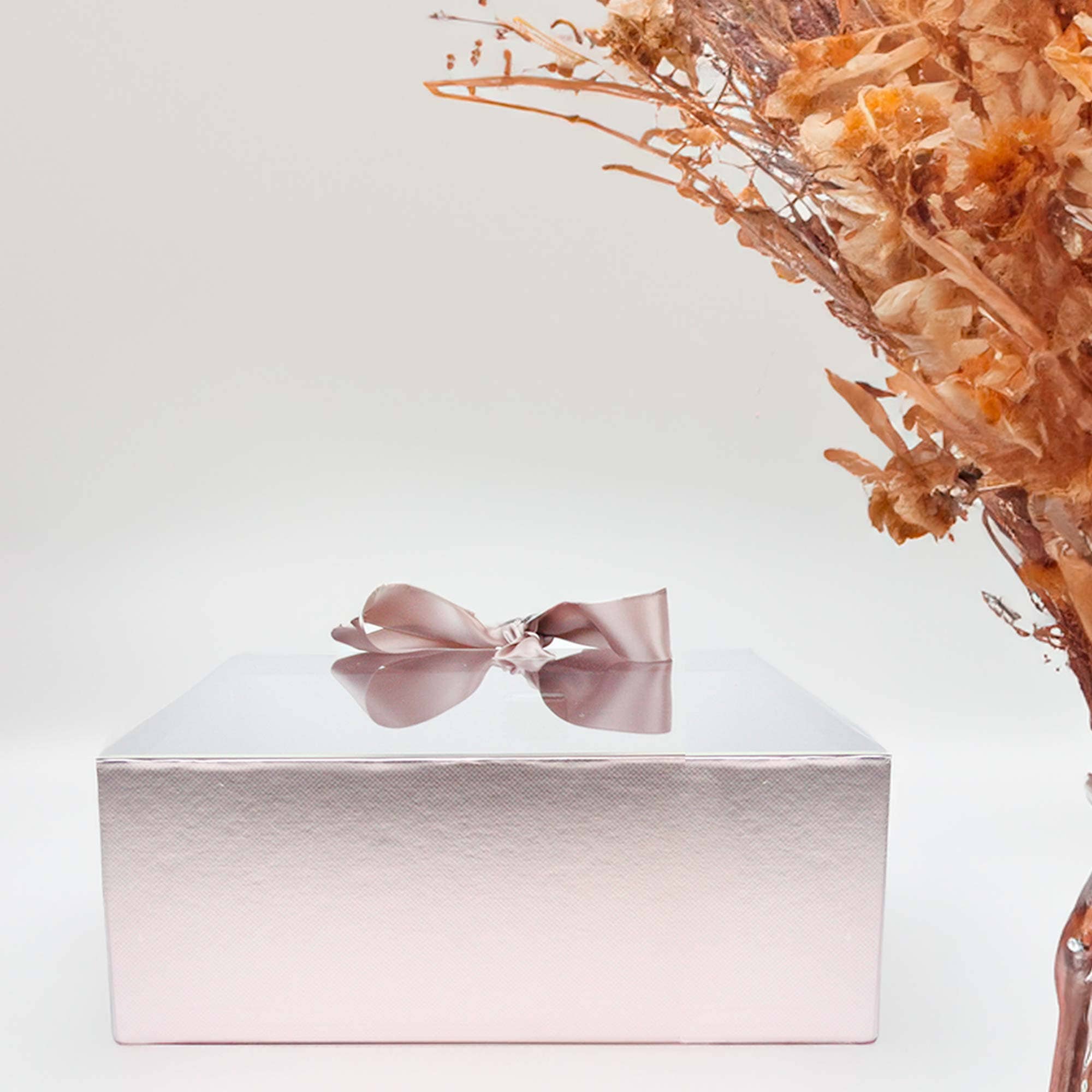 Emartbuy – Großhandel Geschenkboxen – Elegante Geschenkbox mit Klarsichtdeckel und Schleife für besondere Anlässe - 2er-Set6