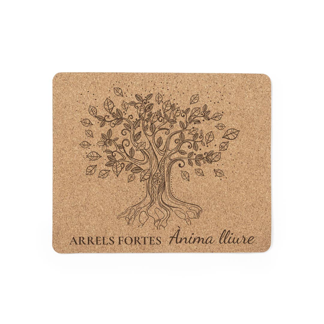 Fustik – Großhandel Mauspad – Korkmatte Starke Wurzeln, Freie Seele0