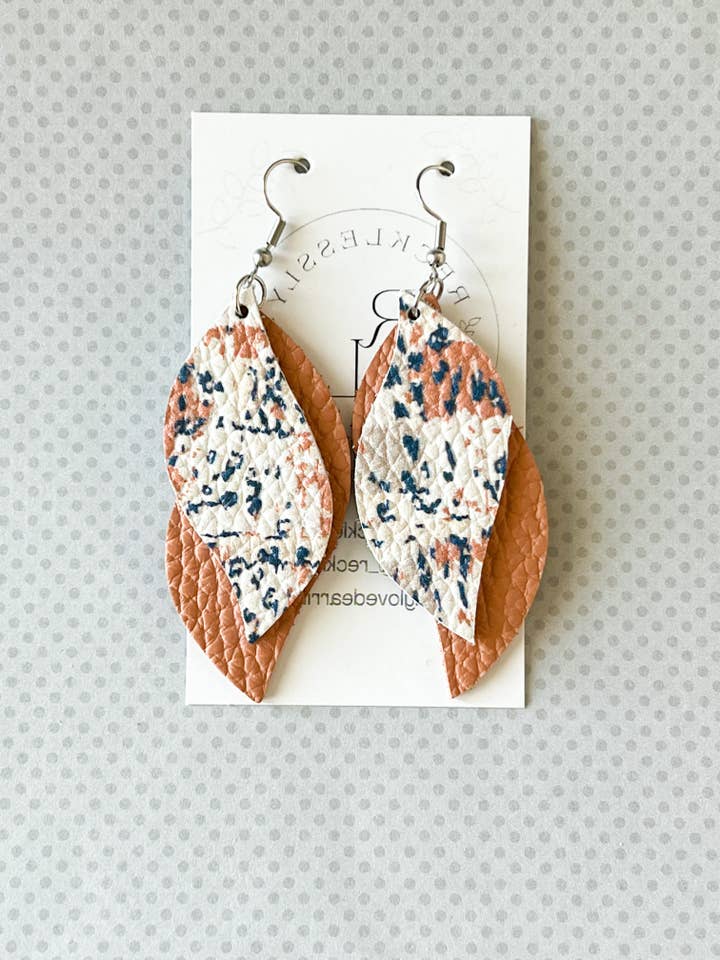 Neutral Swirl Earrings for wholesale by Recklessly Loved