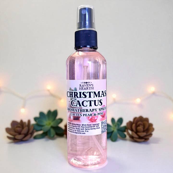 Christmas Cactus Aromatherapy Spray | Cactus Pear & Pine for wholesale by Raven’s Hearth