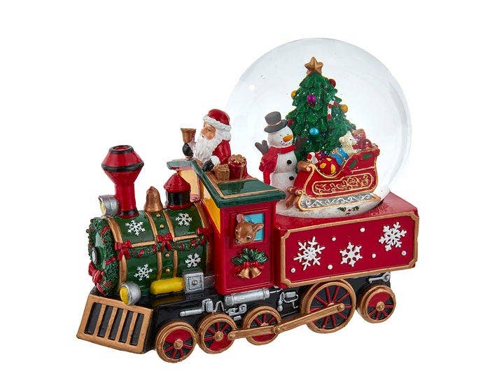 Kurt S. Adler, Inc. - Wholesale Christmas Decoration - 120MM Musical Santa Driving Train Water Globe6