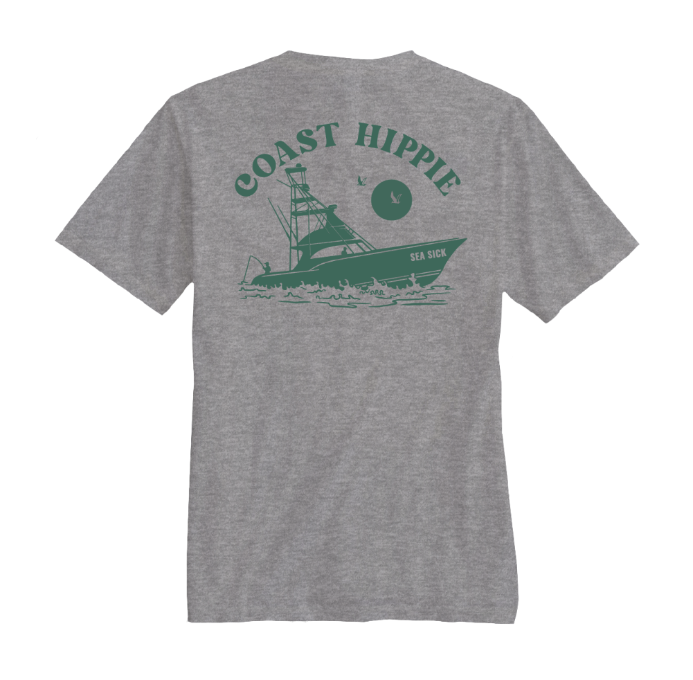 Coast Hippie - Wholesale Screen Printed T-Shirt - Unisex - Big Boat Unisex Short Sleeve T-Shirt In 100% Cotton2
