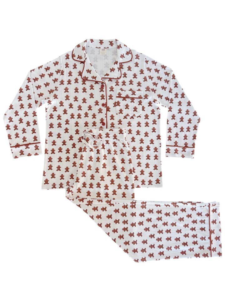 SIIX Collection - Wholesale Lounge Set - Women's - Gingerbread / Organic Pointelle Women's Lounge Set1