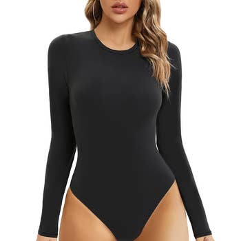 Rome Shaping Thong Bodysuit - Faux Leather