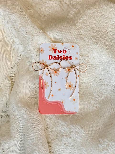 Bow Post Earrings for wholesale by Two Daisies Retail