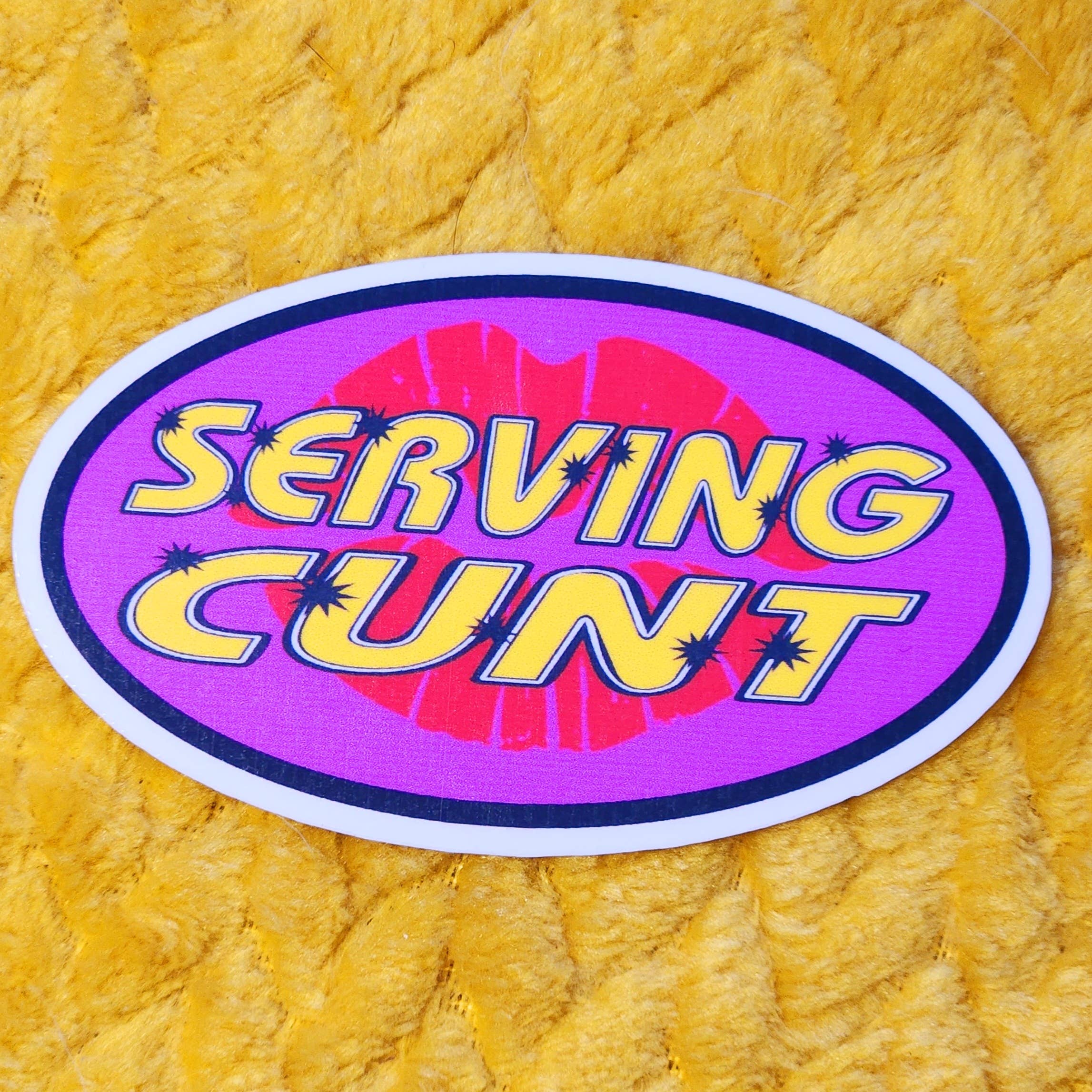 Luxe Trauma - Wholesale Sticker - Serving cunt sticker funny gen z 90s retro waterproof0