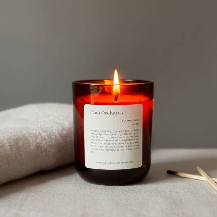 Plum Orchards — Natural Wax Refillable Candle for wholesale by Aroma Quartz Trade
