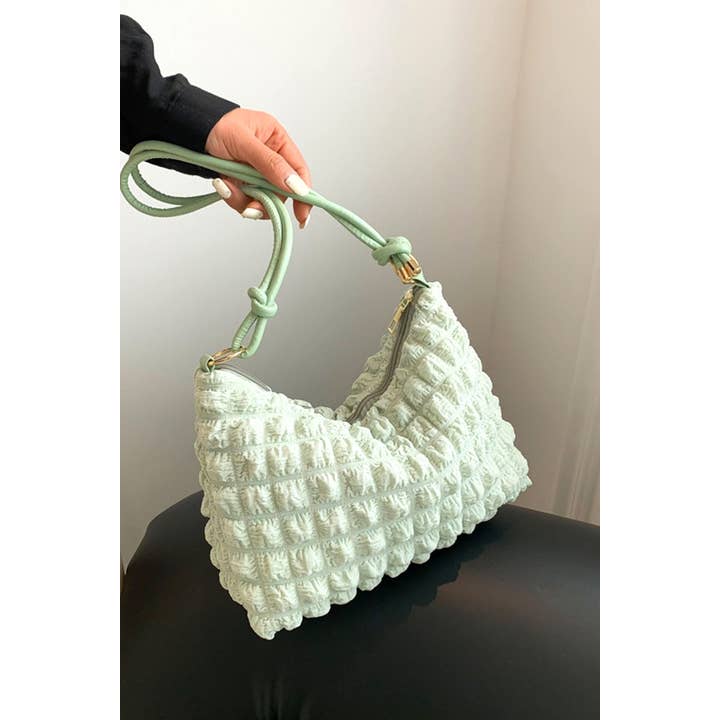 42POPS - Wholesale Shoulder Bag - Women's - ,,,...SI-26670 Cloud Puffy Pleated Crossbody Shoulder Bag