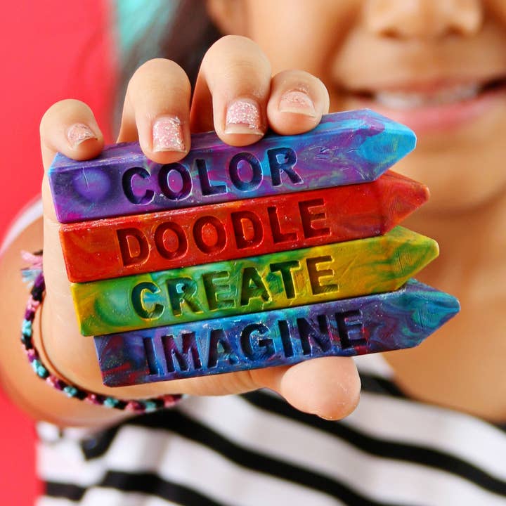 Creativity Collection Mini Stix Original Rainbow Crayon 4 pk for wholesale by Art 2 the Extreme® - The Original Rainbow Crayon®