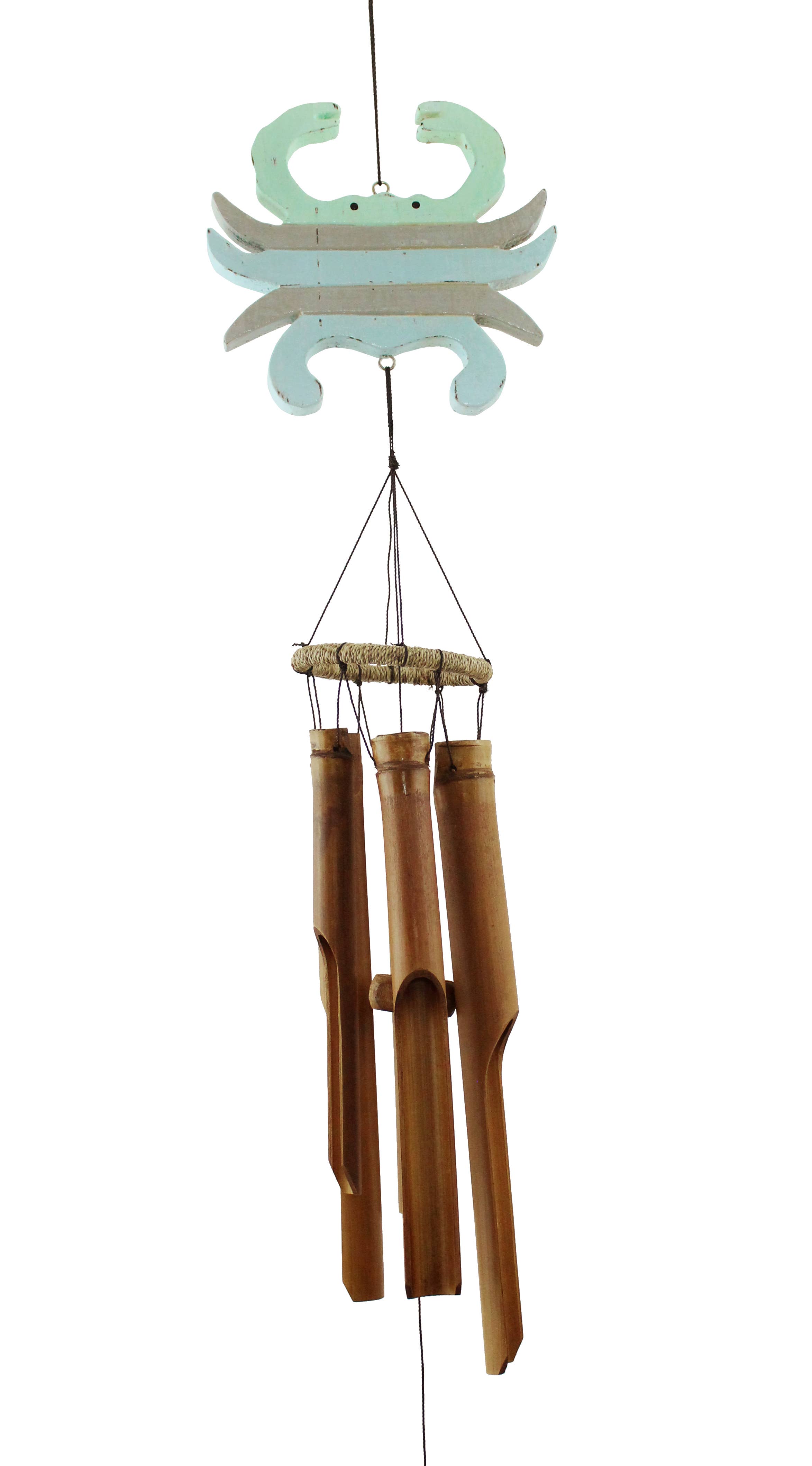 Cohasset Gifts - Wholesale Wind Chime - Pastel Crab Bamboo Wind Chime0