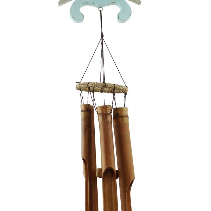 Cohasset Gifts - Wholesale Wind Chime - Pastel Crab Bamboo Wind Chime