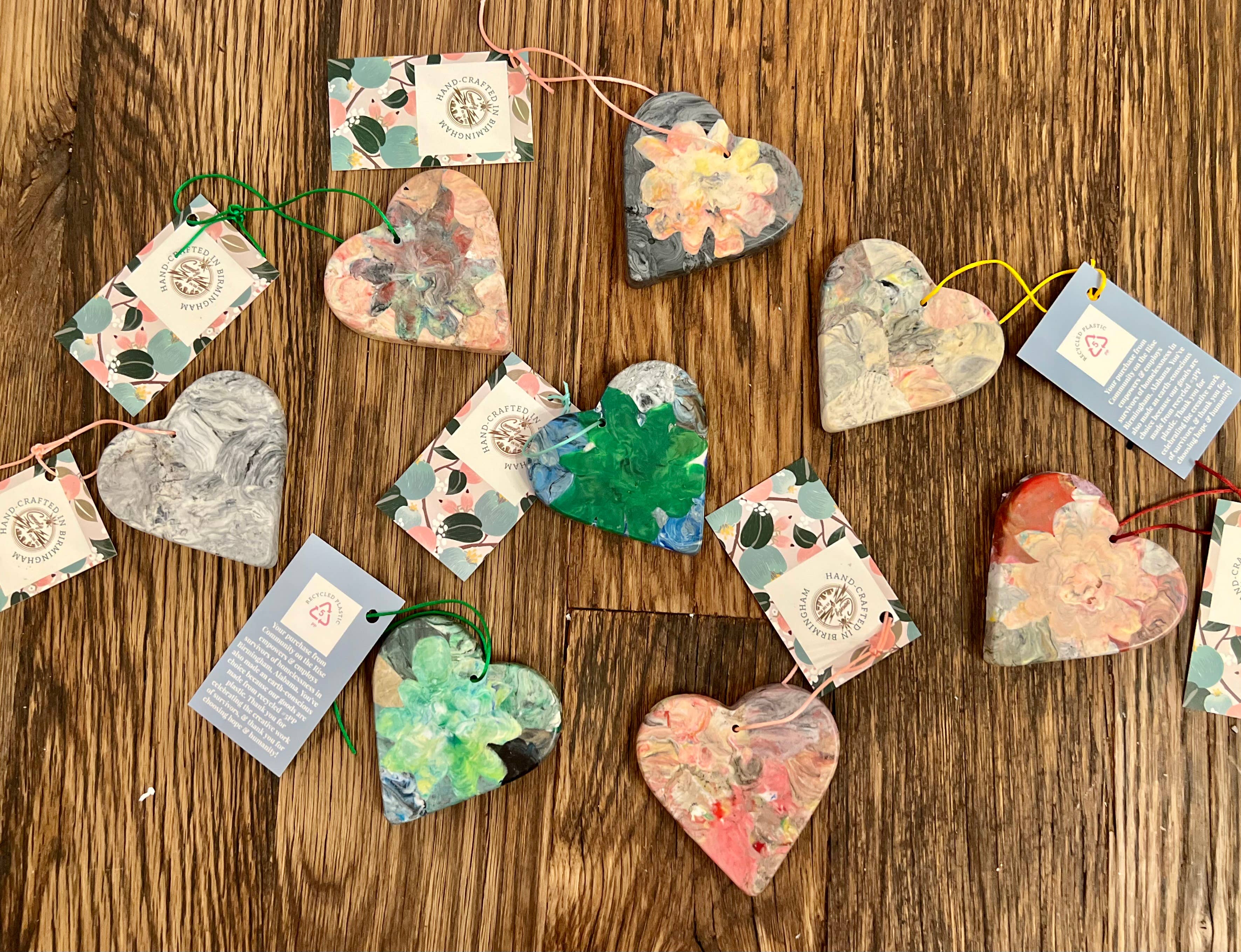 Community on the Rise - Wholesale Ornament - Heart Ornament Recycled Holiday Christmas Valentine’s Unique1