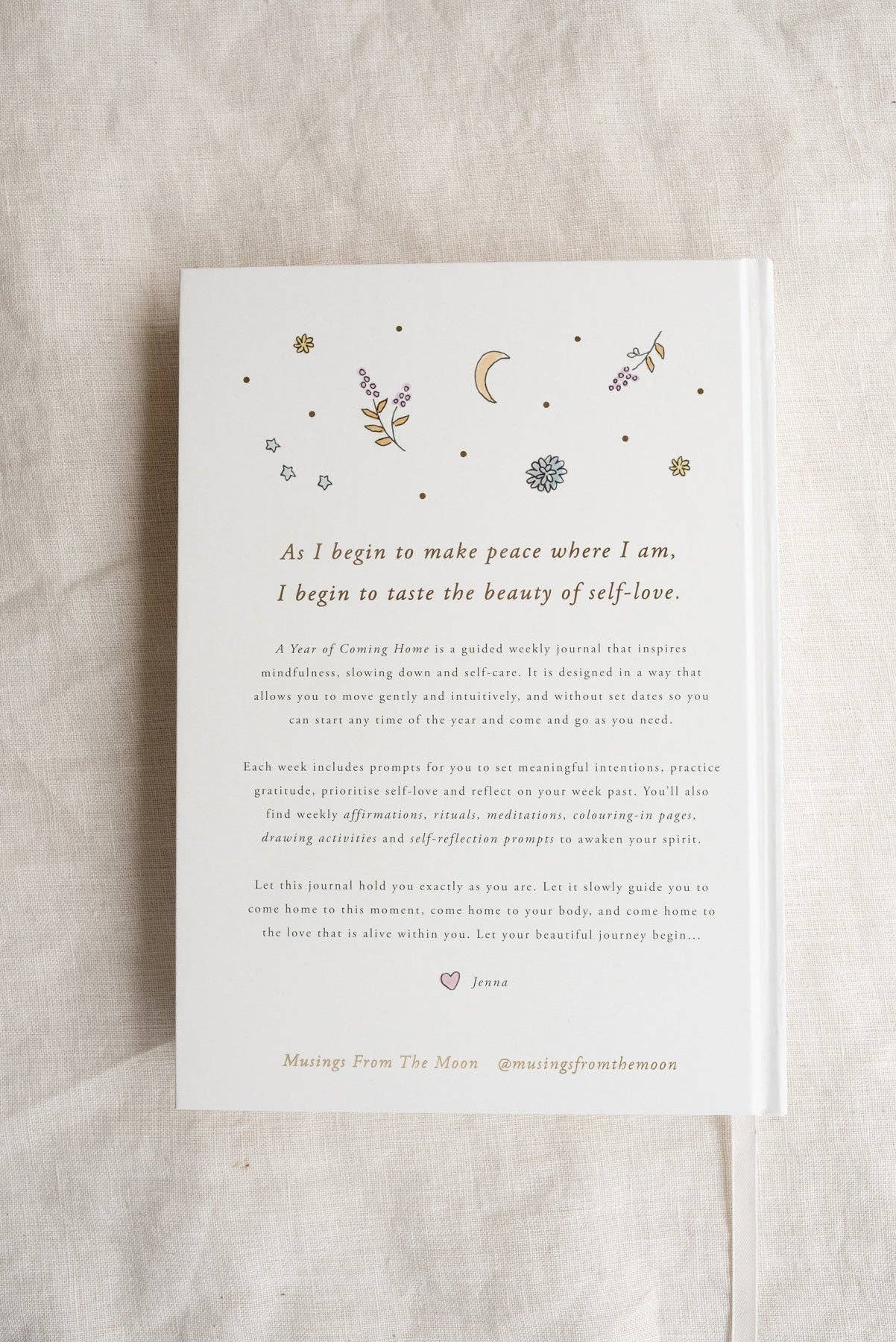 Musings from the Moon – wholesale Journal och dagbok – A Year of Coming Home – guidad dagbok för egenkärlek21