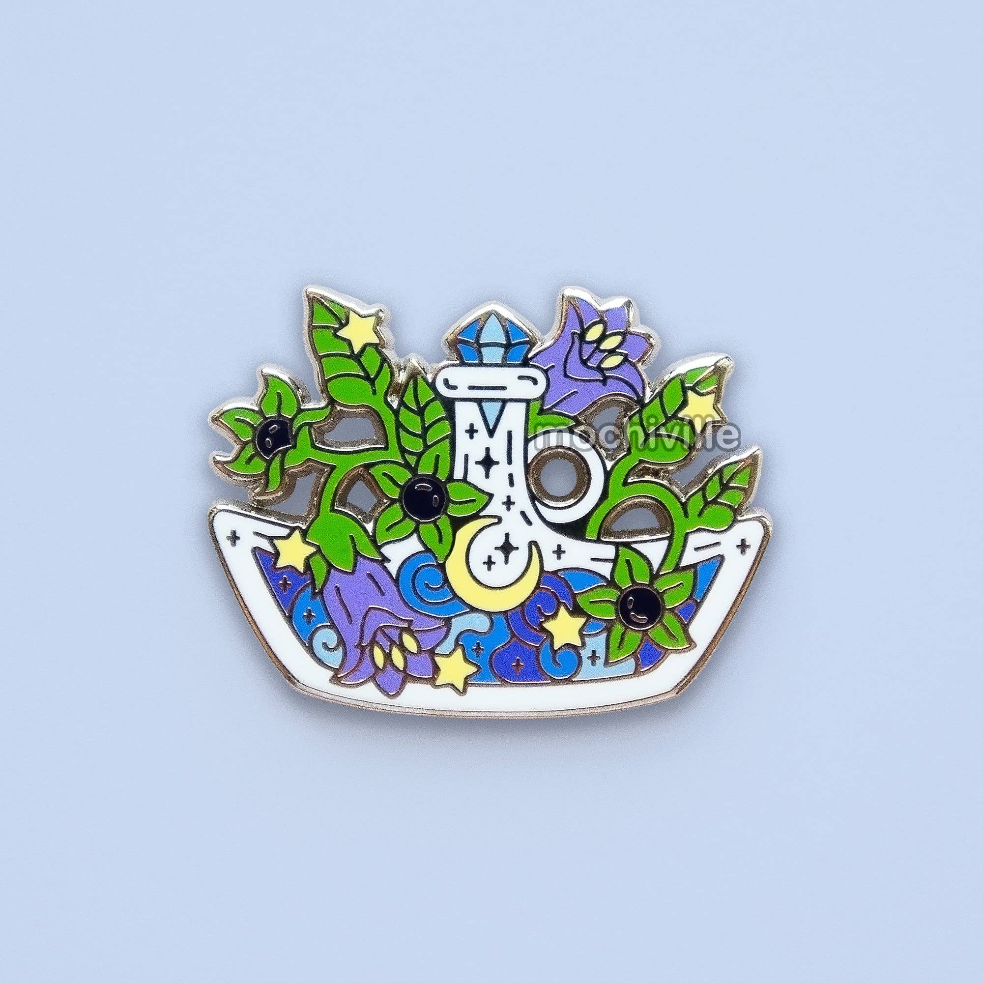 Mochiville - Wholesale Lapel Pin/Button - Nightshade Potion Enamel Pin