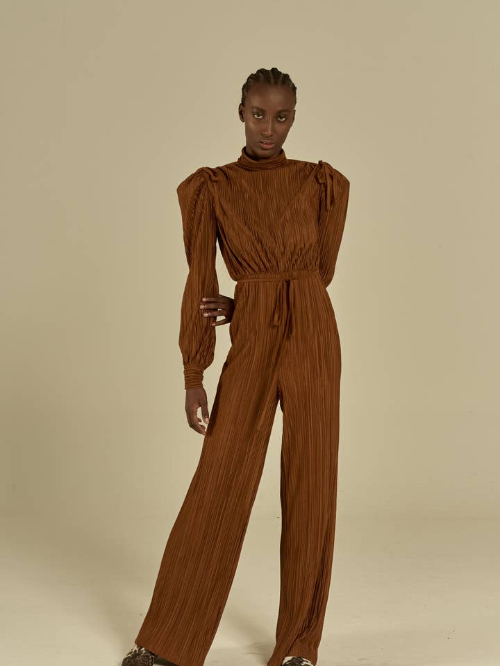 Viento Mokka Jumpsuit for engroshandel hos Manifiesto