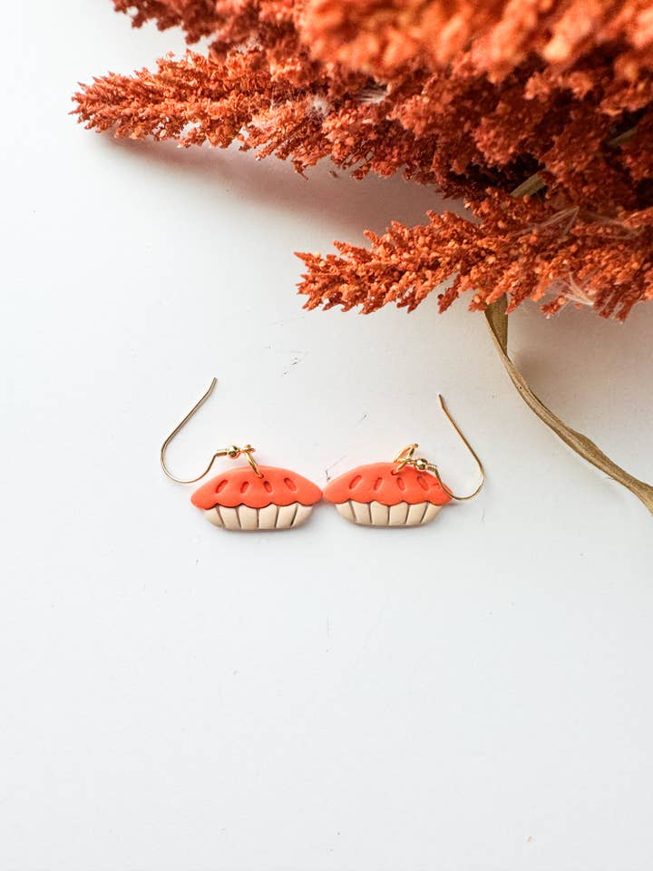 Pumpkin Pie Oorbellen voor wholesale door Mountain Made Clay - Handmade Polymer Clay Earrings