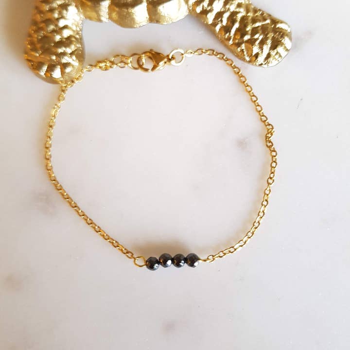 BRACELET CAMILLE HEMATITE for wholesale by GINANDGER