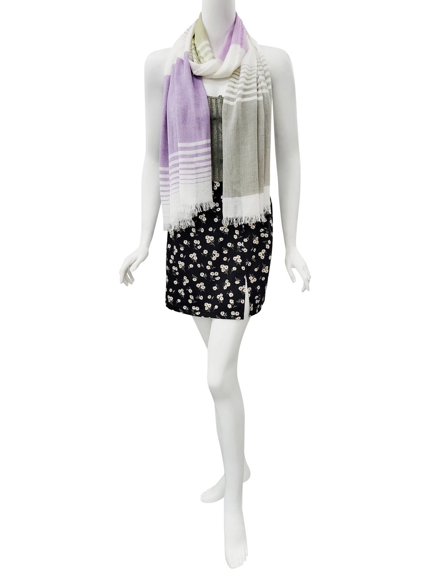 Raj Trading & Imports (USA) Inc. - Vente Écharpe – femme - Écharpe ultralégère Calista4