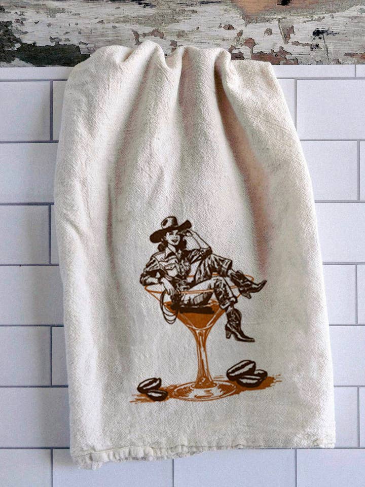 Espresso-Martini-Geschirrtuch für den Großhandel von Intrigue Ink