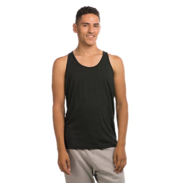 Débardeur unisexe en mélange tri-matière pour la vente par Today Tomorrow Apparel