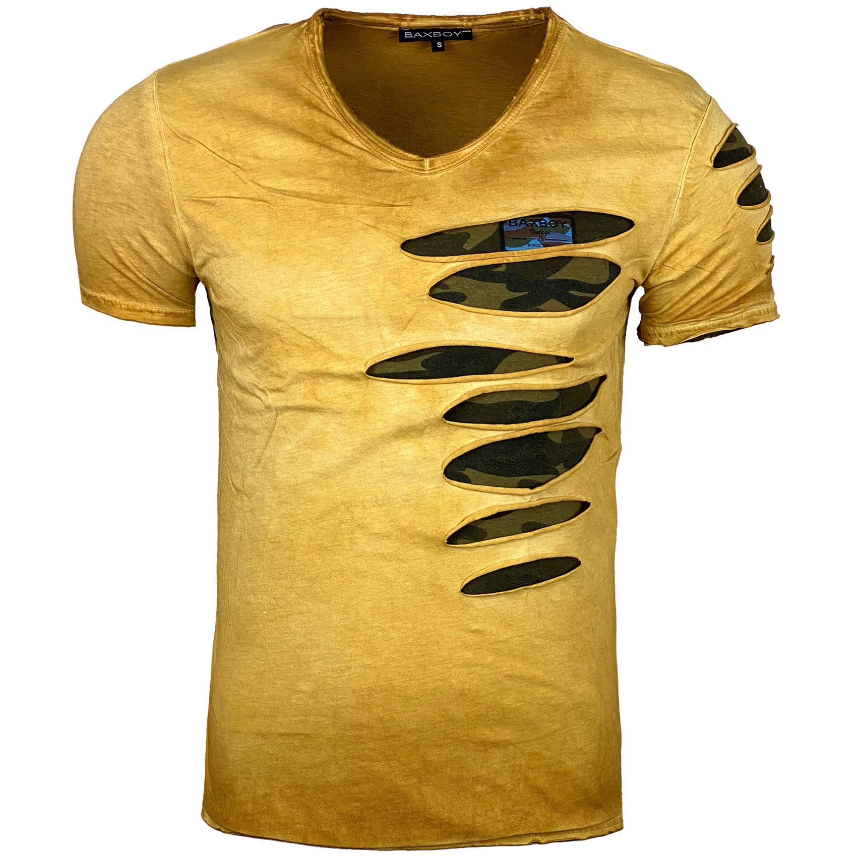 SUBLIMINAL MODE – wholesale T-shirt – men's – Washed Cotton Short Sleeve T shirt - BX0539