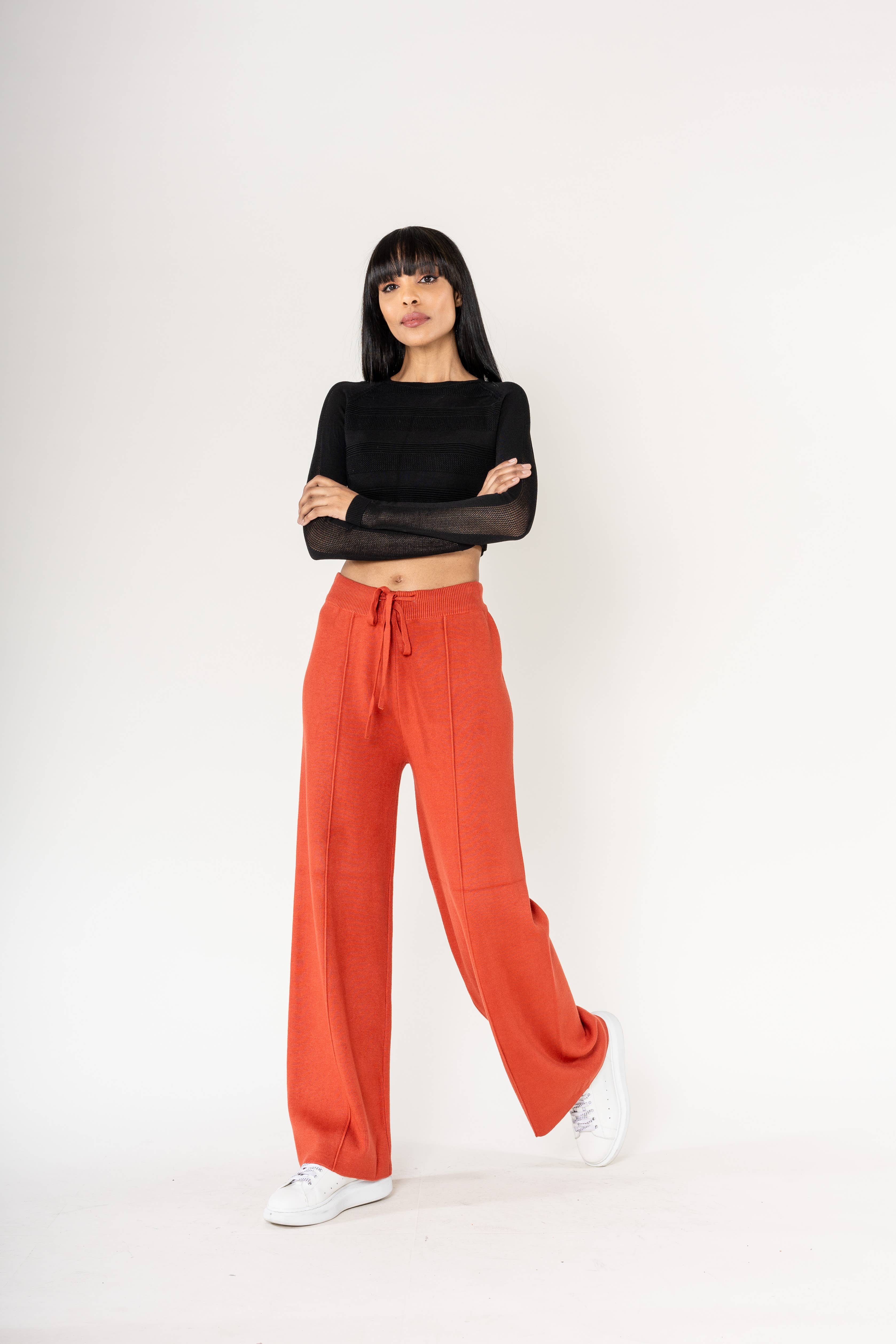 Nina Carter – Engroshandel Bukser - Dame – F025 Flared Cocooning Comfort-strikbukser37