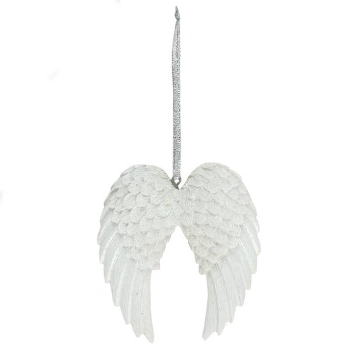 Something Different Wholesale - Wholesale Ornament - Double Glitter Angel Wing Hanging Decoration