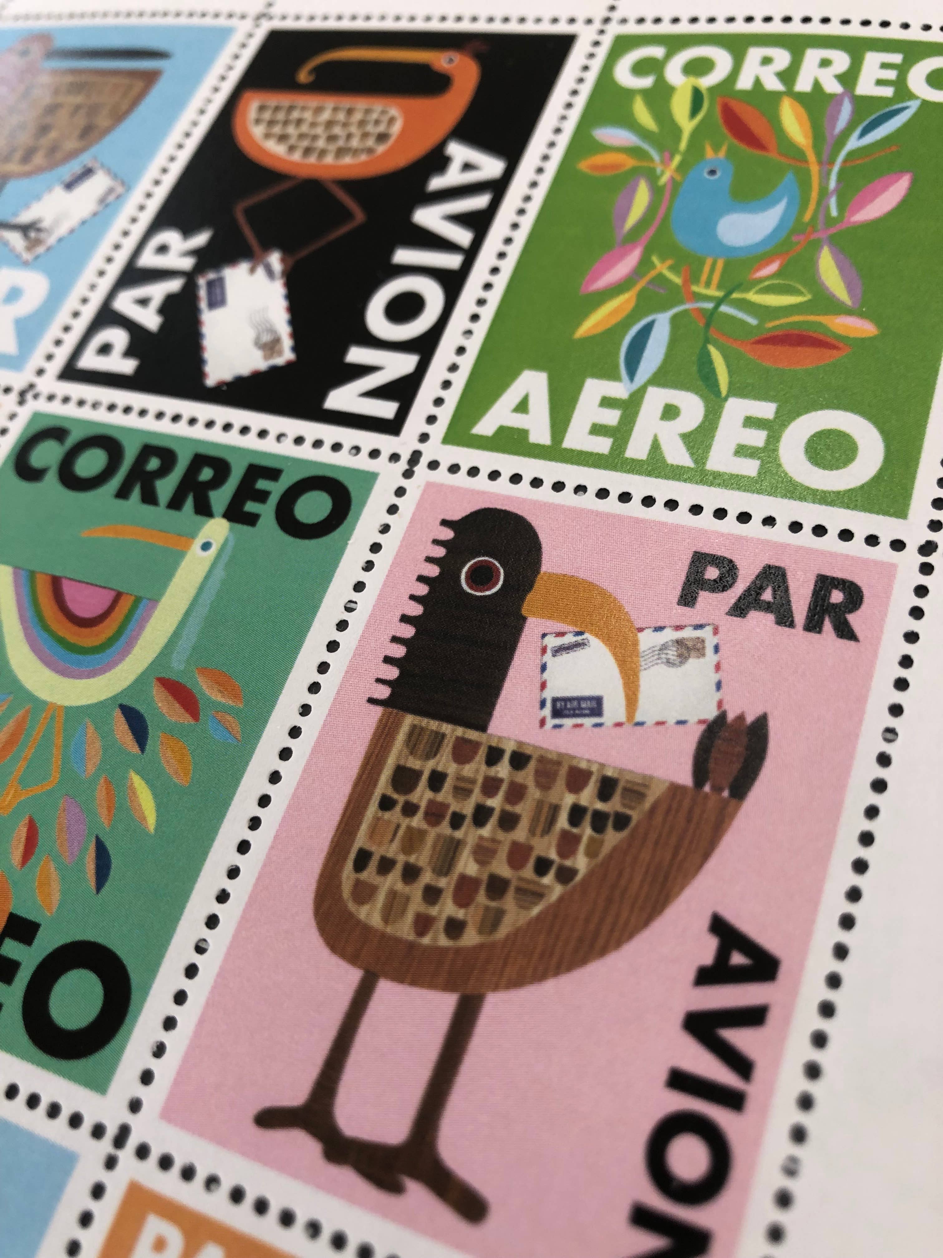 Bunny with a Toolbelt - Wholesale Sticker - Bird Postage Stamps to make your Mailbox Smile!3