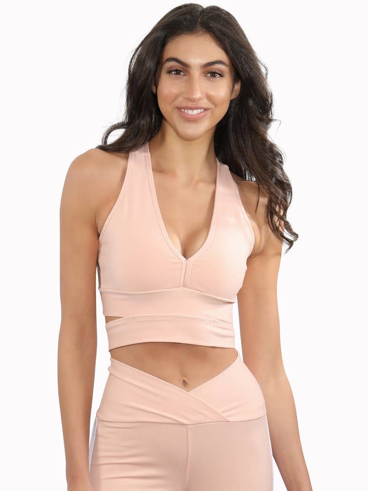 ARI PEACH Activewear Crop Top for wholesale by Gianine Bikini