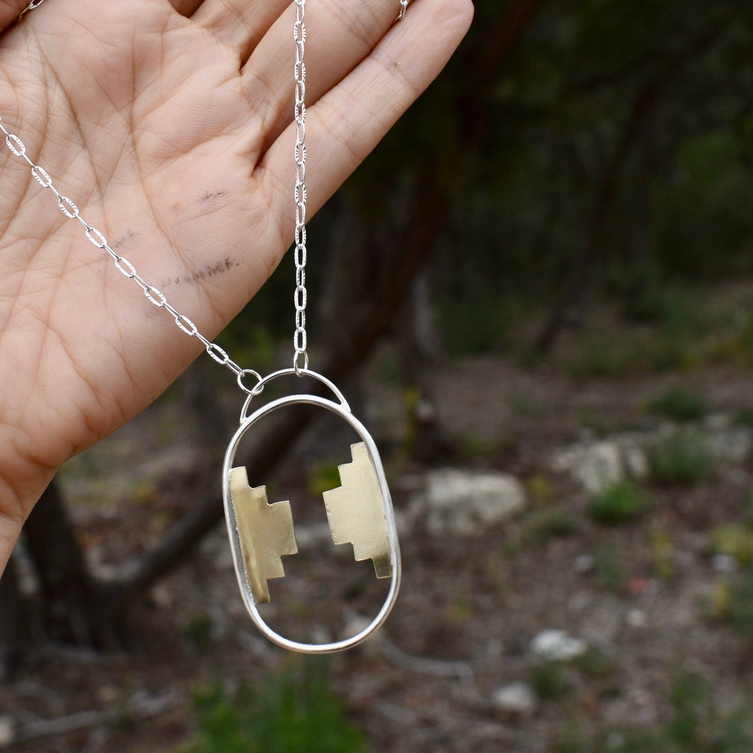 Laura Mar Jewelry - Wholesale Pendant/Charm Necklace - altar necklace - new mexico pendant in silver, gold & brass3