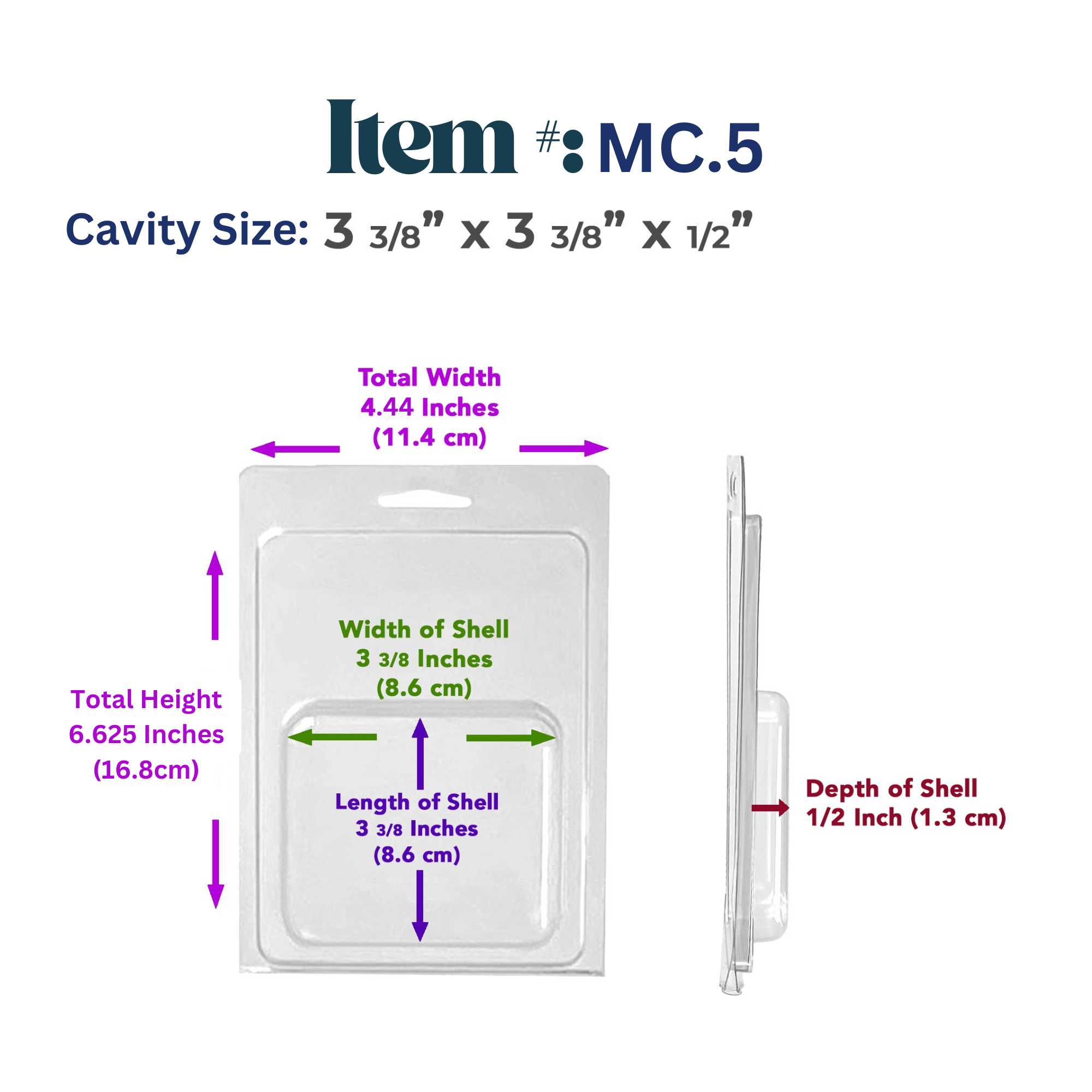 Vici Pack - Wholesale Retailer Display - Beauty & Wellness - Retail Display Clear Blister Packaging, Set of 25 4