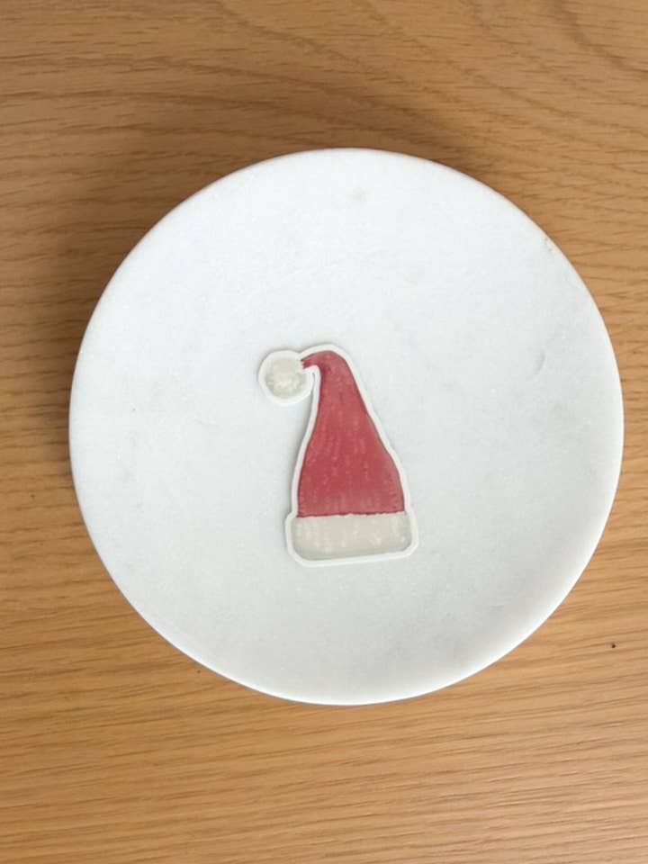 Santa Hat Sticker for wholesale by The Tiny Bookshelf