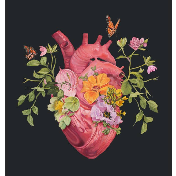 Trisha Thompson Adams - Wholesale Art Print - Flutter Heart Flower Anatomy Art Print