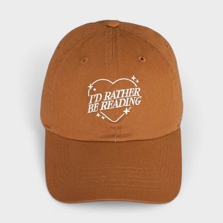 I'd Rather Be Reading Embroidered Dad Hat for wholesale by Studio Notion
