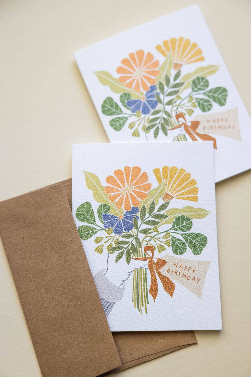 Quiet Lines Design - Wholesale Birthday Card - Birthday Bouquet-Birthday Greeting Card1