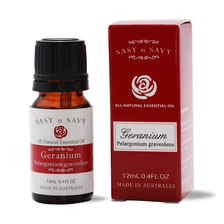 Geranio - Pelargonium Graveolens - 12ml per la vendita all'ingrosso da parte di Sasy n Savy Pty Ltd