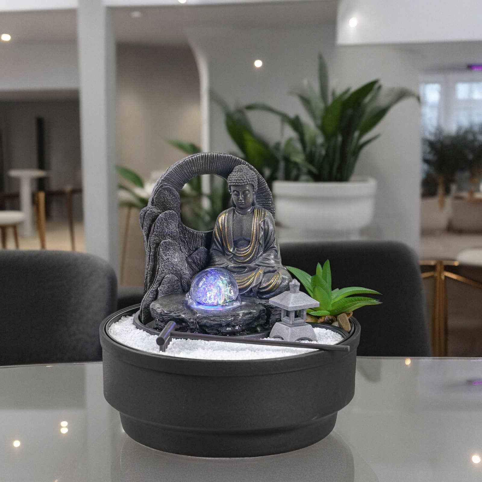 Zen'Arôme - Wholesale Decorative Tabletop Object - Sumana Indoor Cascade Zen Garden Fountain6