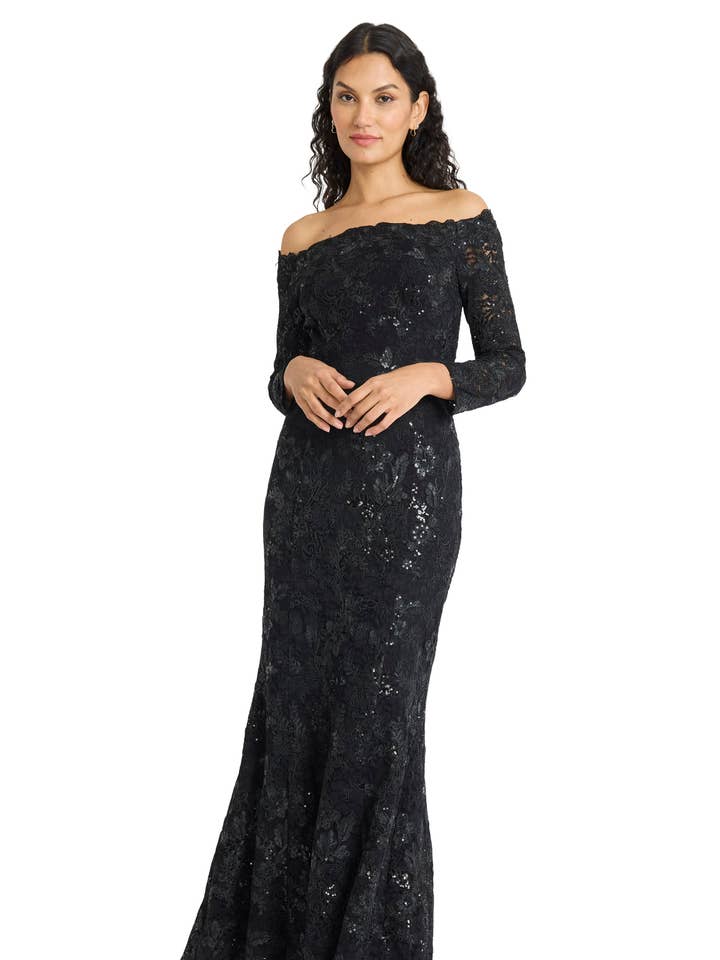 OFF THE SHOULDER GOWN for wholesale by Maggy London Group