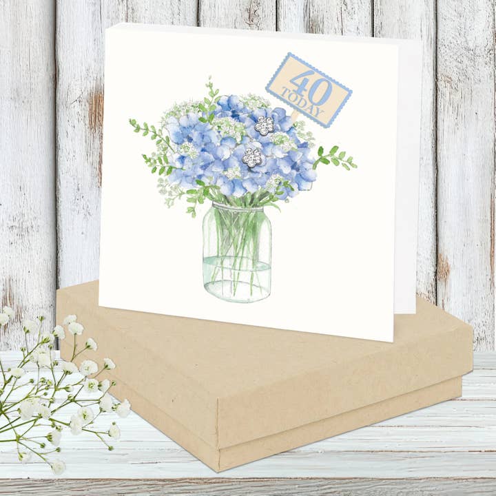 Sterling Silver Flower Earrings – Hand Finished Silver Studs with Gift Box Set for wholesale by Crumble & Core