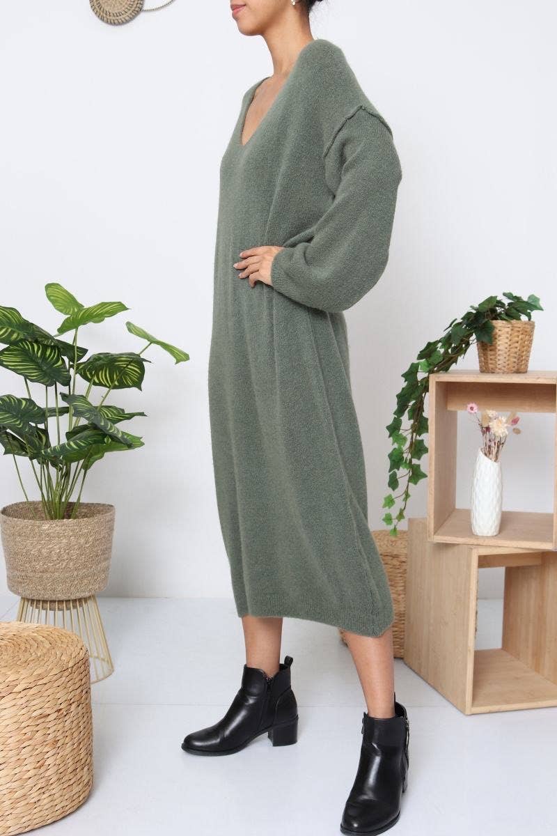 Orice – Engroshandel Kjole - Dame – Baby alpaca strikket kjole - Orice5