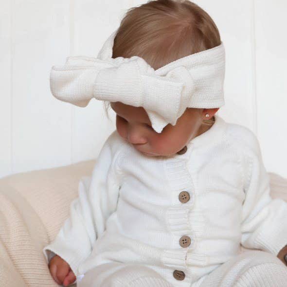 Brave Little Lamb the Label - Wholesale Fashion Headband - Baby - Luxe Knit Headband | Ivory3