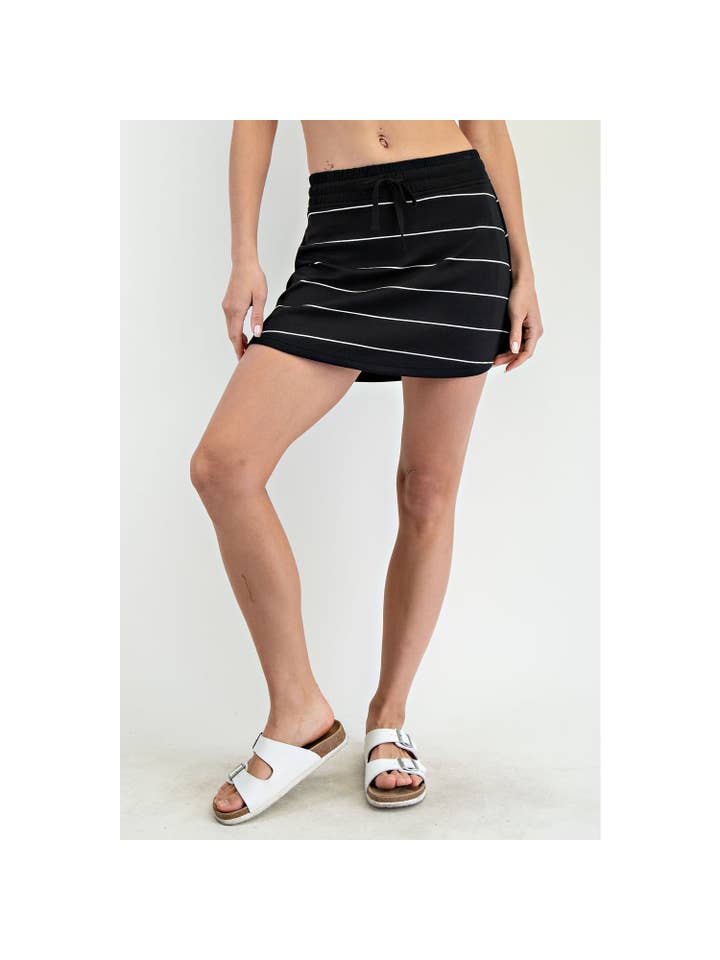 Rae Mode - Wholesale Athletic Skirt - Women's - MODAL SCUBA STRIPE SKORT20